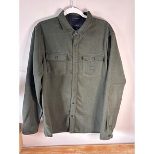 Roark Artifacts of Adventure Mens Large Olive Green Wool Blend Shacket RW608